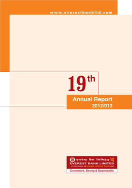 Annual Report 2012/013 at a Aglance Glance