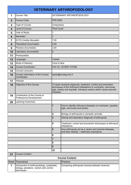 Veterinary Arthropodology