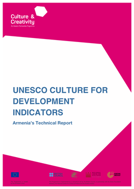 UNESCO CULTURE for DEVELOPMENT INDICATORS Armenia’S Technical Report