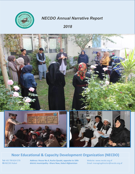 NECDO Annual Narrative Report 2018 Noor Educational & Capacity