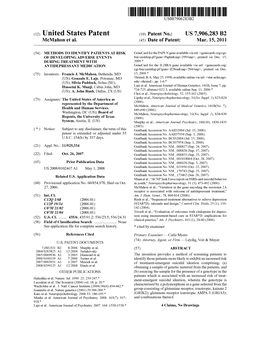 (12) United States Patent (10) Patent No.: US 7,906,283 B2 Mcmahon Et Al