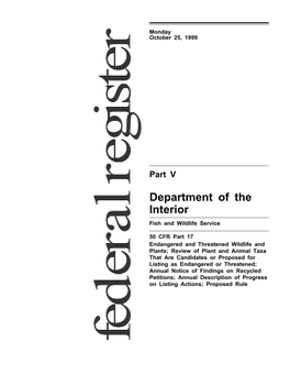 DEPARTMENT of the INTERIOR Regional Director of the Region 253–8615)