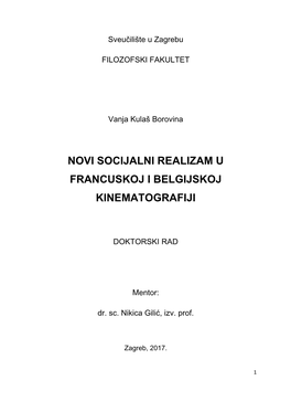 Vanja Kulaš, Doktorski Rad