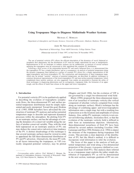 Using Tropopause Maps to Diagnose Midlatitude Weather Systems