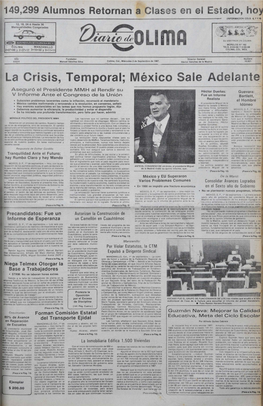 La Crisis, Temporal; Zutulyd México Sale Adelante