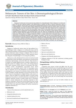 Melanocytic Tumors of the Skin