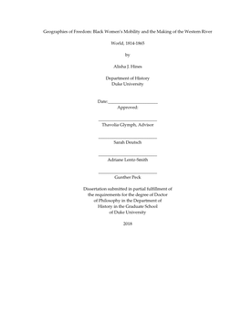 Geographies of Freedom HINES V.Final Submission