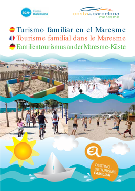 Folletó Turismo Familiar En El Maresme (Pineda De Mar)