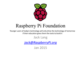 Raspberry Pi Foundation