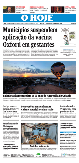 Balonistas Homenageiam Os 99 Anos De Aparecida De Goiânia