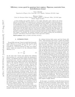 Efficiency Versus Speed in Quantum Heat Engines: Rigorous Constraint