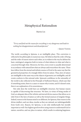 Metaphysical Rationalism