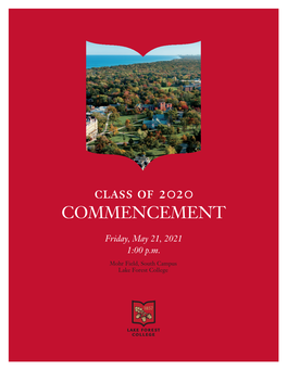 Class of 2020 COMMENCEMENT