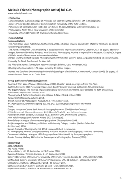 Mel Full CV Updated 17 Dec 2018