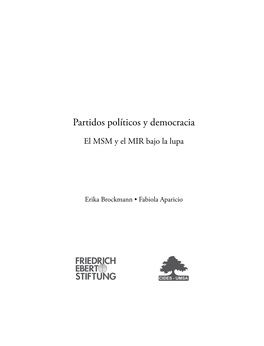 Partidos Políticos Y Democracia