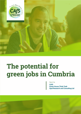 The Potential for Green Jobs in Cumbria