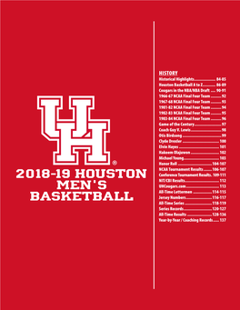 2018-19 Houston Men's Basketball