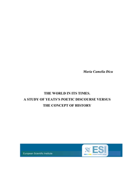 A Study of Yeats's Poetic Discourse Versus the Concept of History