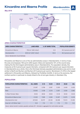 Kincardine and Mearns Profile May 2016