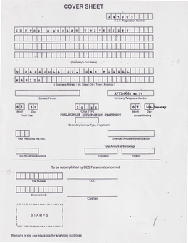 9 Mendiola Street San Miguel, Manila (Company's Address)