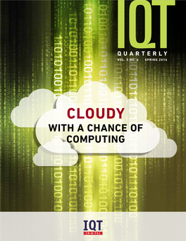 Spring 2014 Cloudy with a Chance of Computing