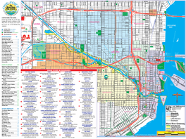 A NOTE USING THIS GUIDE… Locator Keys Identify Sites on This Map, Heading NW from the Confluence of the Miami River and Biscay