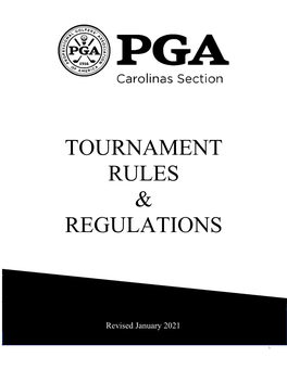 Tournament Rules & Regulations