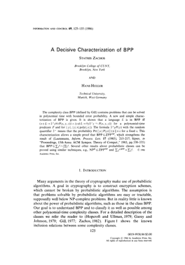 A Decisive Characterization of BPP