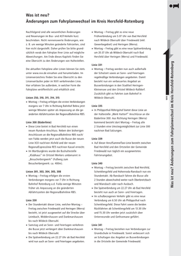 Änderungen Zum Fahrplanwechsel Im Kreis Hersfeld-Rotenburg Was Ist Neu? ▸ ▸ ▸ Linie 330 ▸ Linien 301, 303, 304,305, 308 ▸ ▸ (Bäderlinie) Linie 300