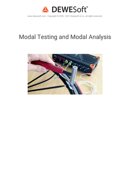 Modal Testing and Modal Analysis What Is Frequency Response Function - FRF