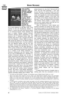 The Olympic Century Series, a Project Which 1995–2000, ISBN 1- Gary ALLISON's Aging Mother Once Told Him, He 888383-00-3) Had Been Rehearsing for All His Life