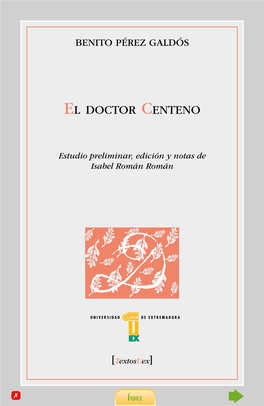 El Doctor Centeno / Benito Pérez Galdós