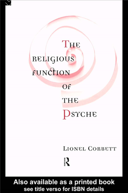 The Religious Function of the Psyche