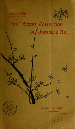 Catalogue of the Magnificent and Unique Collection of Japanese Art