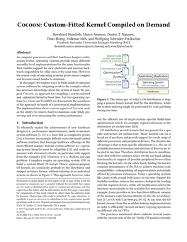 Cocoon: Custom-Fitted Kernel Compiled on Demand