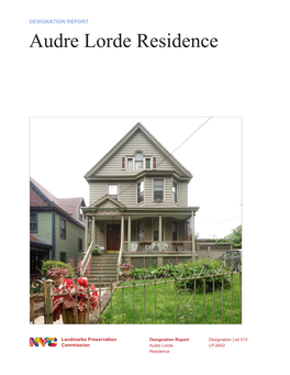 Audre Lorde Residence