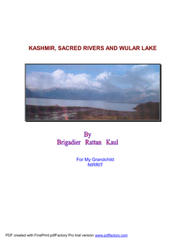 Kashmir, Sacred Rivers and Wular Lake