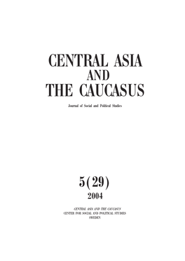 Central Asia the Caucasus