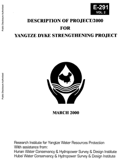 Description of Project/2000 for Yangtze Dyke