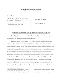 WASHINGTON, D.C. 20554 in the Matter of ) ) ) ) ) ) ) ) ) ) Tivo Inc. Petition for Clarification Or Waiver of 47 C.F.R. § 76 64