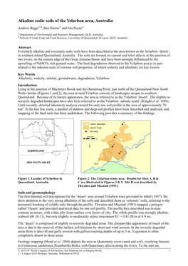 Alkaline Sodic Soils of the Yelarbon Area, Australia