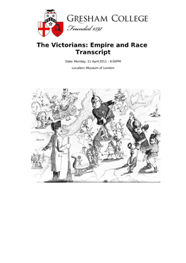 The Victorians: Empire and Race Transcript