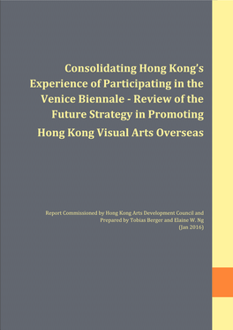 Review of the Future Strategy in Promoting Hong Kong Visual Arts Overseas