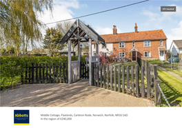 Middle Cottage, Flaxlands, Carleton Rode, Norwich, Norfolk, NR16 1AD in the Region of £240,000