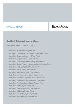 Blackrock Collective Investment Funds