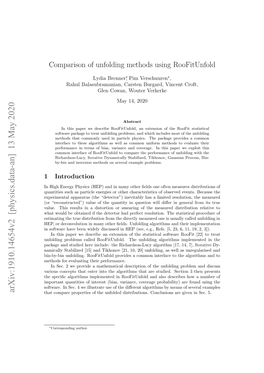 Comparison of Unfolding Methods Using Roofitunfold