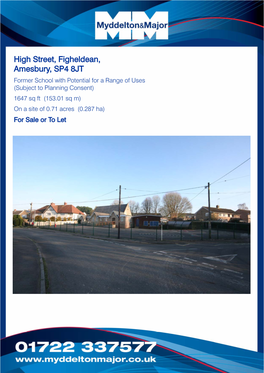 Former St Michaels School Figheldean Particulars.Pub