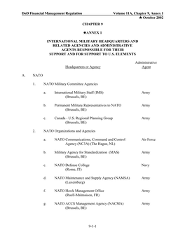 Chapter 9, Annex 1  October 2002 CHAPTER 9
