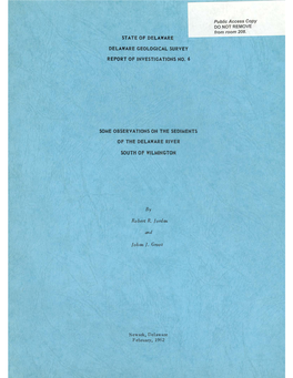 RI6 Some Observations on the Sediments of the Delaware River