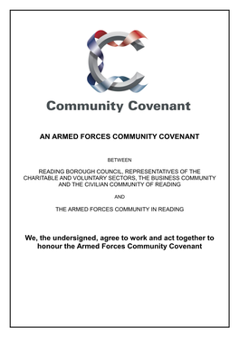 Reading Armed Forces Community Covenant